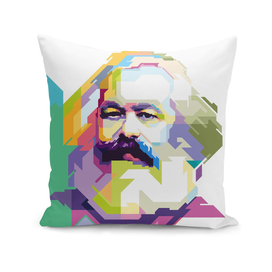 Karl Marx wpap pop art