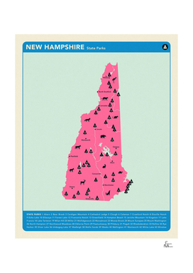 New Hampshire Parks - Pink