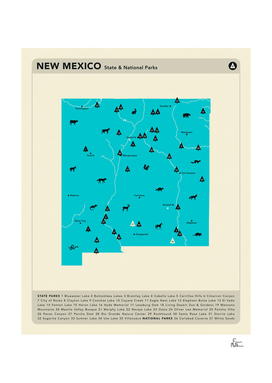 New Mexico Parks - Blue