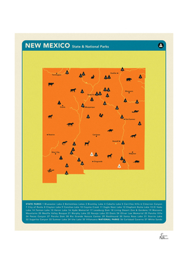 New Mexico Parks - Orange