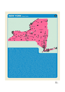 New York Parks - Pink