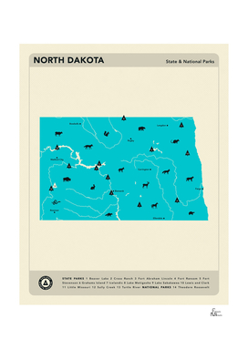 North Dakota Parks - Blue