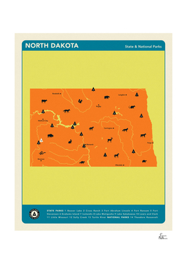 North Dakota Parks - Orange