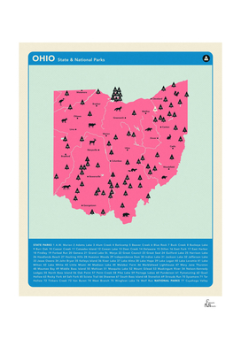 Ohio Parks - Pink