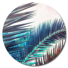 Vintage Palm Leaves - Blue