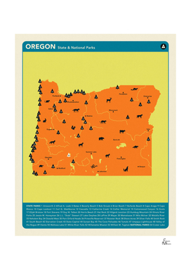 Oregon Parks - Orange