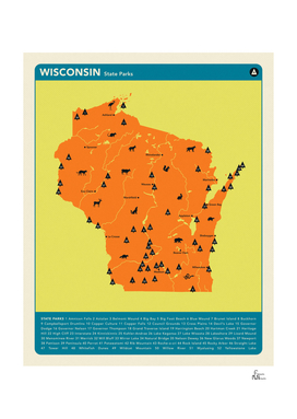 Wisconsin Parks - Orange