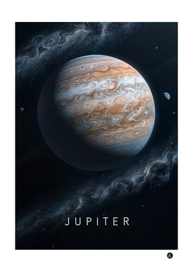 Planet Jupiter in space
