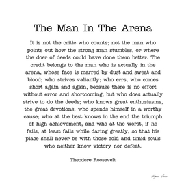 The man in the arena