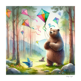 A Bear in a Forest