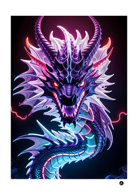 Neon purple dragon