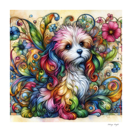Colorful Puppy