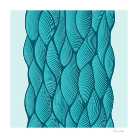 Seamless turquoise waves design