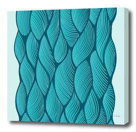 Seamless turquoise waves design