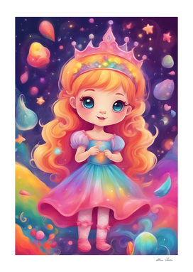 Colorful Cute Princess