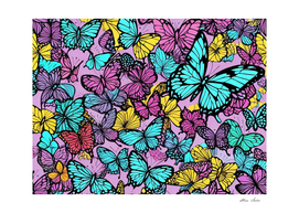 Colorful Butterflies Pattern