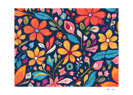 Leonardo_Diffusion_XL_colorful_floral_pattern_vector_