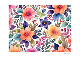 Colorful Floral Poster