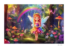 Little Fairy in The Magic Forest