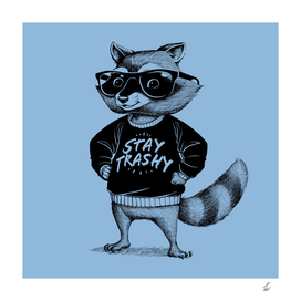 Stay Trashy Raccoon