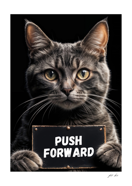 Push forward. Personalized poster