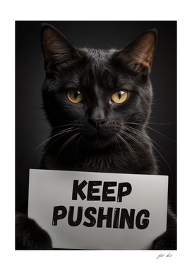 Keep pushing. Personalized poster