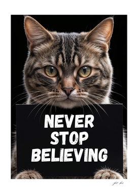 Personalized poster. Never stop believing