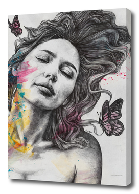 Sun Hits The Sky | sleeping woman with butterflies