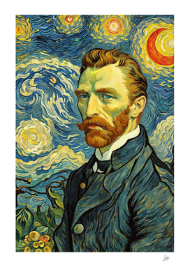 Digital self-portrait Vincent Van Gogh