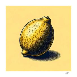 Zesty Illusion: The Lemon Artwork