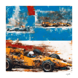 Racing Tribute Abstraction