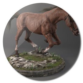 Horse statue 3D