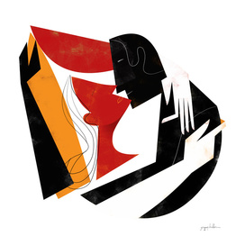 The Kiss II in Black Red and Orange