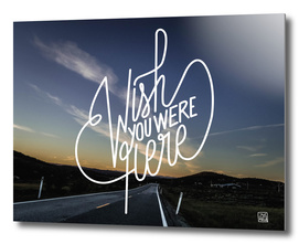 Wish You Were Here - Sunset on Norwegian road