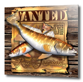 REEL TREASURES WANTED-Redfish