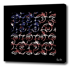 Abstract Forms | spiral USA banner no. 1