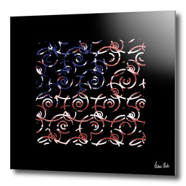 Abstract Forms | spiral USA banner no. 1