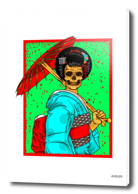 geisha skull