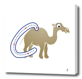 Animal alphabet, letter C: Camel