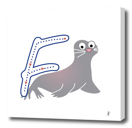 Animal alphabet, letter F: Foca