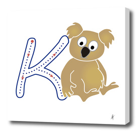 Animal alphabet, letter K: Koala