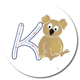 Animal alphabet, letter K: Koala