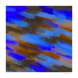 camouflage splash painting abstract in blue brown