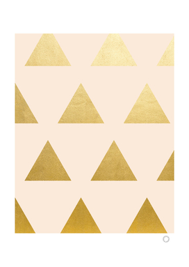 Blush + Gold Triangles