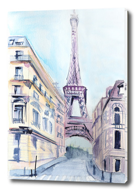 Paris watercolor