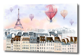 Paris hot air balloon