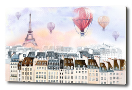 Paris hot air balloon