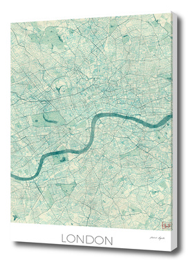 London Map Blue