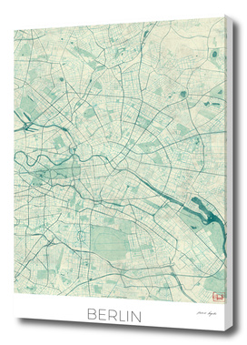 Berlin Map Blue