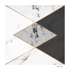 Geometric marble & copper